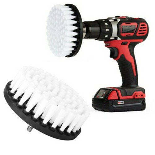 Soft Electric Drill Brush Cleaner Tool For Cleaning Carpet Leather White A3GS - Picture 9 of 42