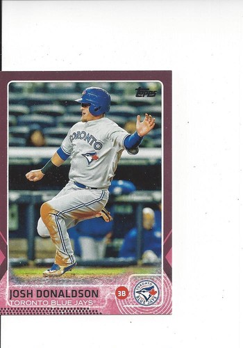 2015 TOPPS UPDATE Pink Josh Donaldson 11/50 US320 Toronto Blue Jays - Picture 1 of 2