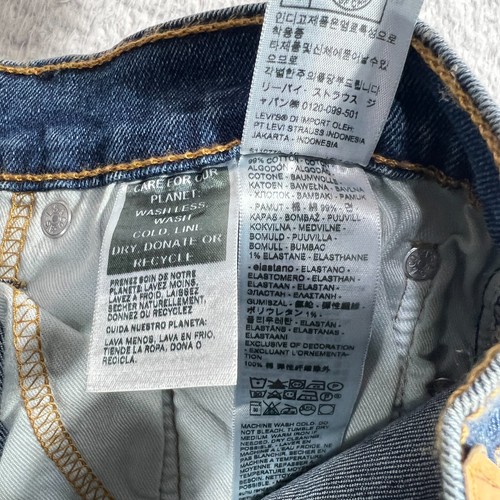 Jeans Levi's 512 Slim Taper Elasticizzato Uomo Denim Blu Taglia 29x30 Nuovo con etichette NUOVO Difetto* - Foto 9 di 13