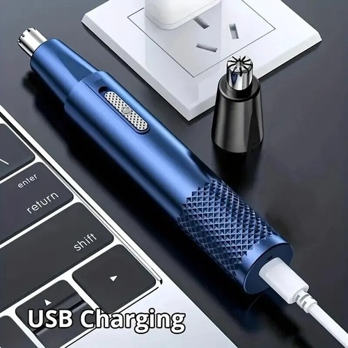 Nasen Ohr Haar Trimmer Aufladen über USB Nasenhaartrimmer Nasenhaarschneider - Bild 2 von 9