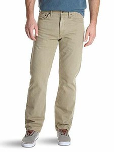 Wrangler Authentics Men's Classic 5-Pocket Relaxed Fit Jean Khaki Flex 34W x 28L | eBay