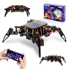 STEM Robotics Science Kits for Adults, ESP8266 Spider Robot Building Kit, App...