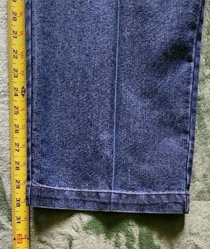 Haggar Pants Mens 42x30 Premium Blue Denim Expandable Waist Classic Fit - Picture 11 of 18