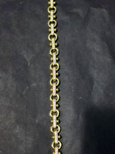 14K Gold Filled Cable Link Chain Bracelet 