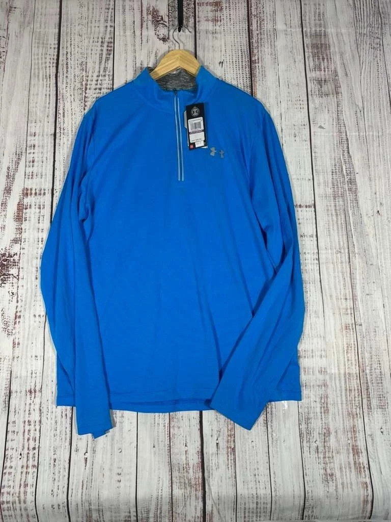 Under Armour Men’s 2XL Blue 1/4 Zip Pullover Long Sleeve Performance Shirt NWT
