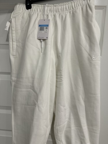 Nike Solo Swoosh Sail/Off White Pants Joggers Size medium DX1364-133 $100 - Picture 1 of 8