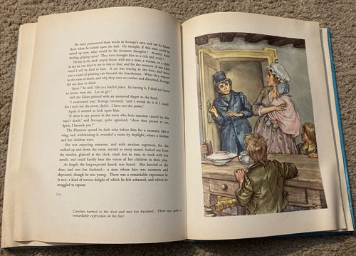 A Christmas Carol by Charles Dickens - vintage illustrated hardcover book - Imagen 5 de 7