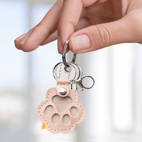 PU Leather Paw Print Keyrings Hanging Accessory Pet Cat Hair Dog g Ba H49C - Picture 14 of 24