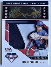2019 Panini USA Baseball Stars & Stripes - Silhouettes Signatures Collegiate...
