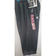 Hurley Embroidered Logo X20-DRI Solar Joggers Pants Black Sz 8 NEW