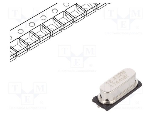 5 pieces, Resonator: quartz 18.4320M-SMDHC49R