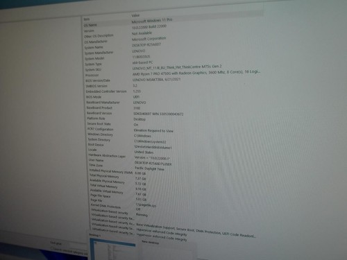 Lenovo ThinkCentre M75s Gen 2 AMD Ryzen 7 PRO 4750G 3.6GHz 8GB 256GB SSD (A8603) - Bild 2 von 9