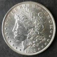 1885-CC Morgan Dollar BU Uncirculated Mint State 90% Silver $1 US Coin