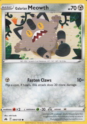 SWSH: Crown Zenith #084/159 Galarian Meowth