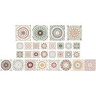  28pcs Badezimmer dekorative Wandkleher Schalen- und Stickfliesenabziehbilder