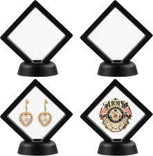 4Pcs 3D Floating Frame with Stand, Challenge Coin Display Holder, Small Shadow B