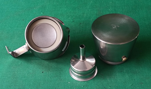 RARISSIMA CAFFETTIERA AIDI EXPRESS ERRE DUE 3 TAZZE INOX 18/10 VINTAGE. CJ78 - Picture 8 of 9