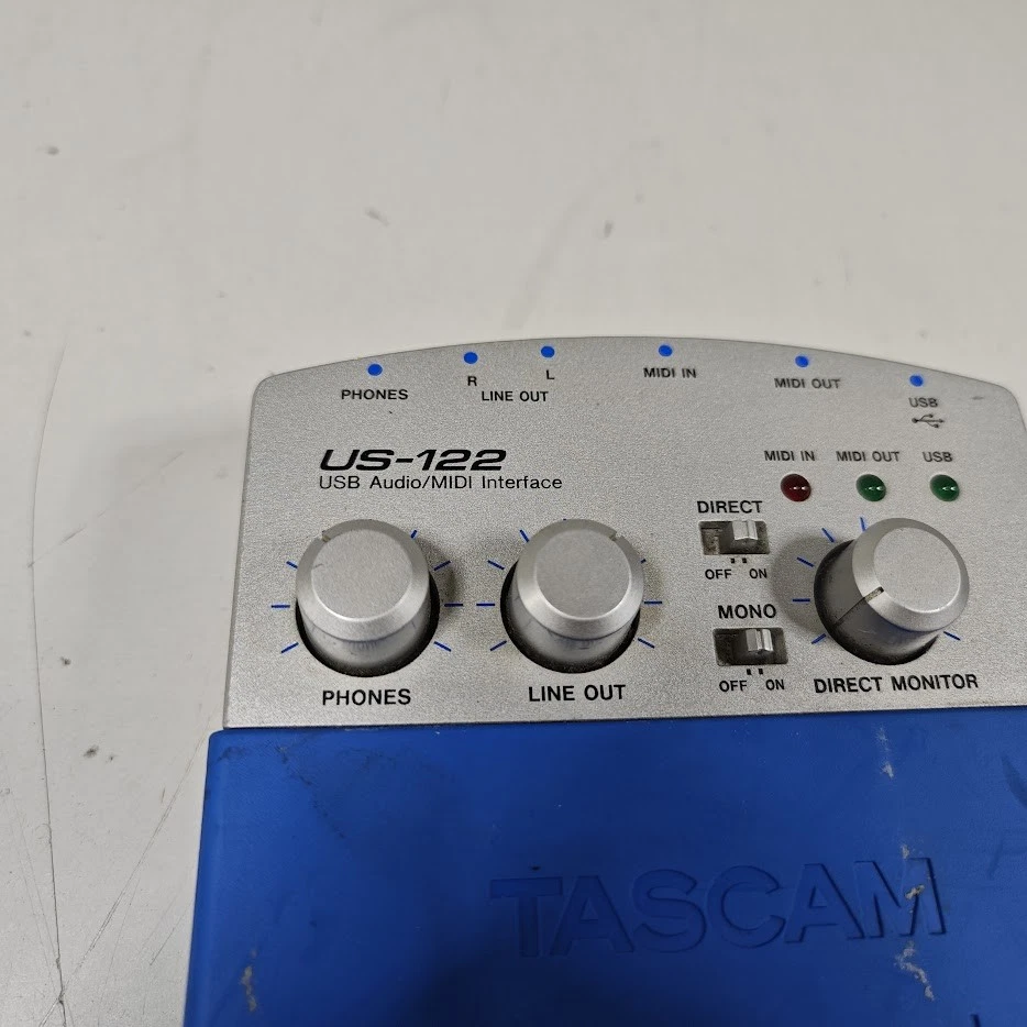 Tascam US-122 Audio/Midi Interface - Ungeprüft, Für Teile / Reparatur - Bild 2 von 4