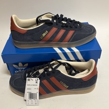 ADIDAS Gazelle Indoor Mens Shadow Red Green Suede Sneakers