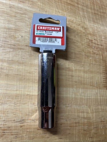 NOS Craftsman USA 12mm Deep Socket 12pt 1/2” Dr 34586