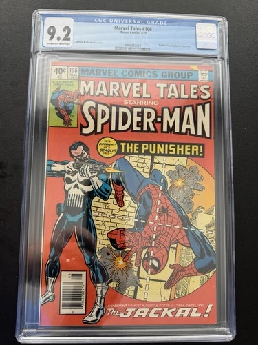 Marvel Tales 106 CGC 9.2 Reprints Amazing Spiderman 129 Punisher, Jackal