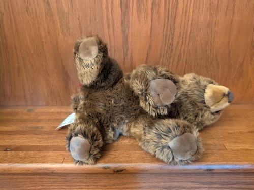 FAO Schwarz Realistic Brown Grizzly Bear 14” Plush Stuffed Animal - Toys R Us - Picture 8 of 12