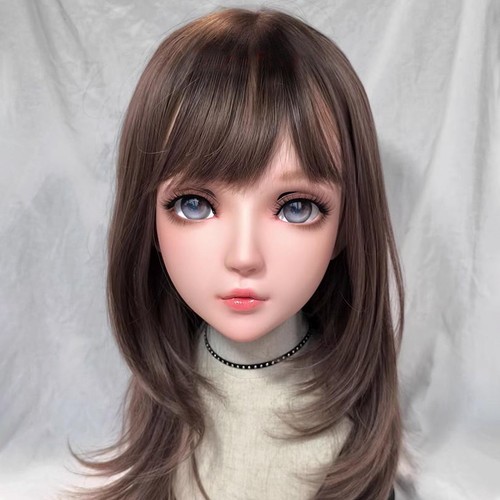 Kigurumi Cosplay Elf Mask Female Head Shell Animated Mask BJD Doll Face - Picture 2 of 15