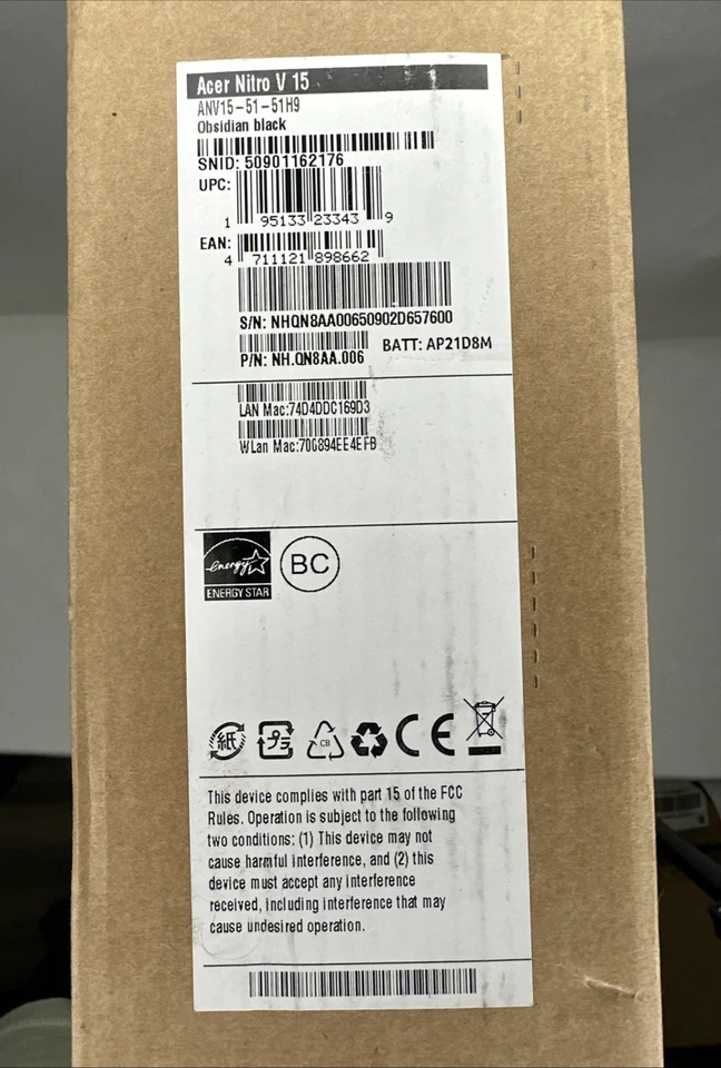 Acer Nitro V Gaming Laptop i5-13420H/8GB RAM/512 SSD RTX4050 - BRAND NEW! - Image 3 of 3