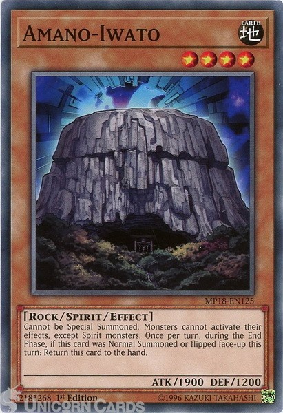 MP18-EN125 Amano-Iwato Common 1st Edition Mint Yu-Gi-Oh! Card