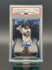 2023 Bowman Draft Chrome Luke Keaschall Sapphire #CDA-LK RC Auto /199 PSA 9