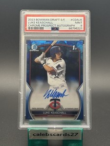 2023 Bowman Draft Chrome Luke Keaschall Sapphire #CDA-LK RC Auto /199 PSA 9