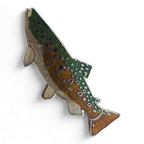 WM Spear Enameled Fish Pin 1988 2"no