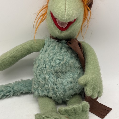 ¡Muñeco de peluche de colección RARO 1983 TOMY Fraggle Rock Boober Henson juguete! - Imagen 6 de 10