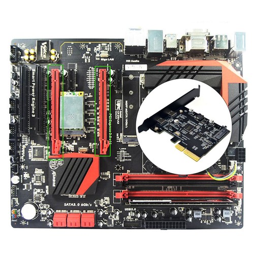 Riser-Karte Erweiterungskarte Für Computer PCIe-Erweiterungskarte - Afbeelding 2 van 12