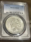1923 S PCGS XF 45🌟🌟🌟🌟SILVER Peace Dollar🌟🌟🌟🌟nice Coin