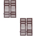 2 Pairs Miniature Toys for Girls Screen Simulation Decor Dollhouse Gadgets