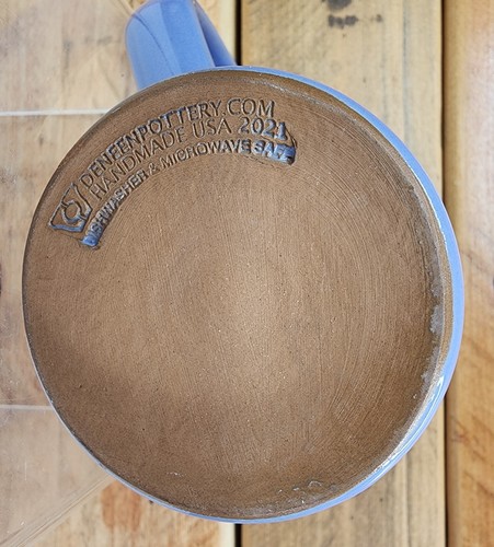 Taza de café Deneen Pottery The Original Pancake House púrpura azul Bothell WA 2021 - Imagen 10 de 12