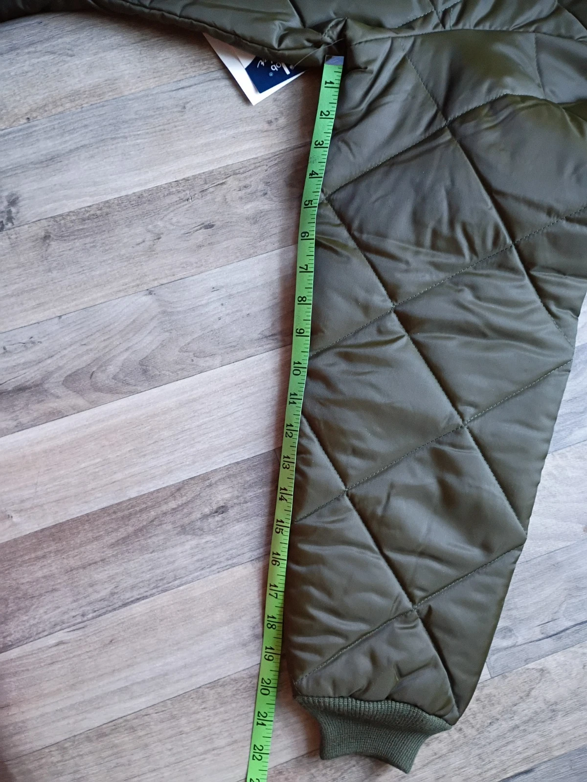 Big Smith Quilted Puffer Made In USA Mens M Jacket Dark Green NOS - product detail image 11