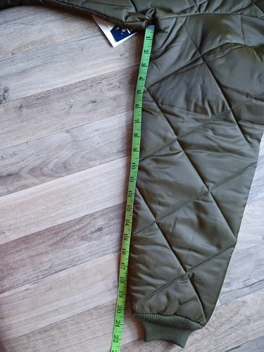 Big Smith Quilted Puffer Made In USA Mens M Jacket Dark Green NOS  image 11