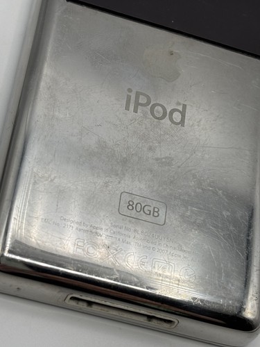 Apple iPod Classic 6th Generation 80 GB - Silver, Model: A1238 - Picture 7 of 12