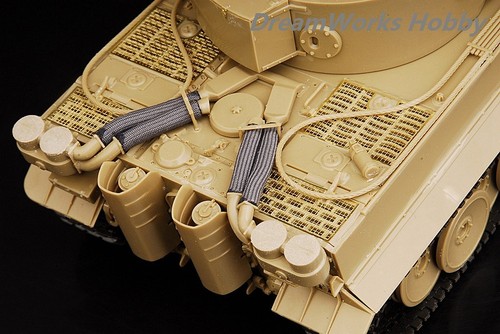 Premiato Costruito Tamiya 1/35 Rommel's Tiger 731 s.Pz.Abt.501 DAK +Figure+PE - Foto 14 di 15