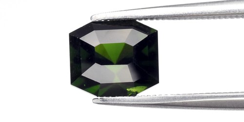 💎 2,16ct VS Achteck natürlicher grüner Chrom Turmalin - unbeheizt, Tansania Edelstein - Bild 2 von 6