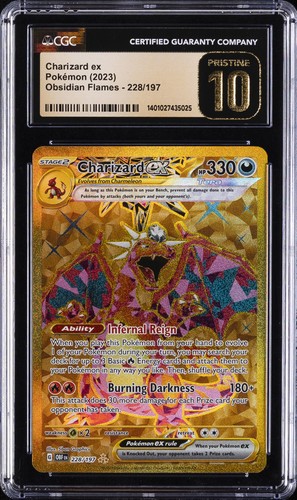 2023 POKEMON OBSIDIAN FLAMES #228 CHARIZARD EX CGC 10 PRISTINE