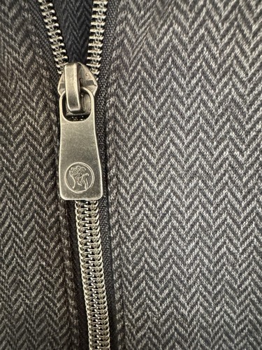 Hart Schaffner Marx Full Zip Bomberjacke Herringbone Tweed grau Herren Gr. M - Bild 6 von 11