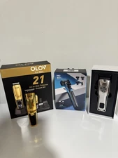 Lot of 3 Hair Trimmers – OLOV Gold, FUZZYFIX  (One New, Two Gently Used)