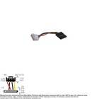 Câble Interne DC Power IDC 3,96mm Pas SATA 15 Broches Femelle 4" Magnétoscope HDD