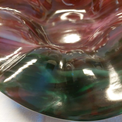 Handmade Glass Decorative Bowl Dark Purple - Picture 3 of 8