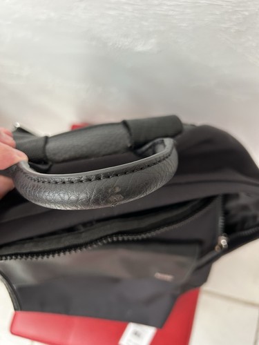 Calvin Klein Rucksack Tasche Leder Nylon schwarz  - Bild 9 von 13