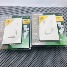Lutron CL Dimmer Light Almond Use for Single/3-Way Item DVWCL-153PH-LA - 2 Lot