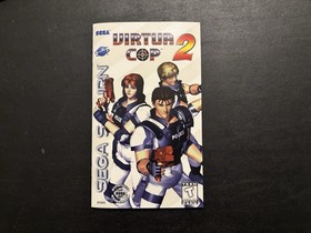 Virtua Cop 2 (Sega Saturn, 1996) Complete CIB with Registration Tested & Works!